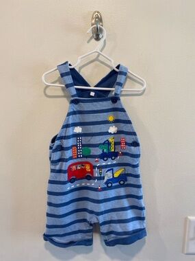 Bluezoo boys animal appliqué overalls size 18-24 one piece UK London euro